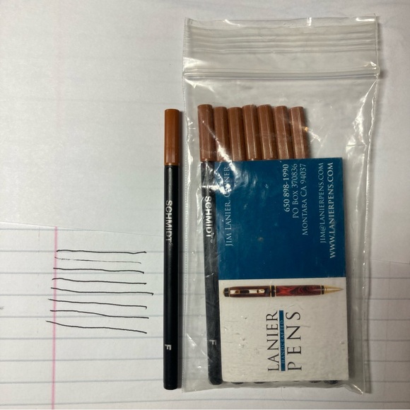 Schmidt 888 Safety Ceramic Roller Pen Ink Refill 8 pack - Picture 3 of 4